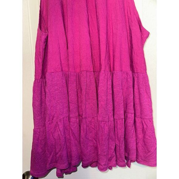 Free People Right On Time Flared Jungle Flower Oversized Tank Top Size Small - Picture 7 of 16